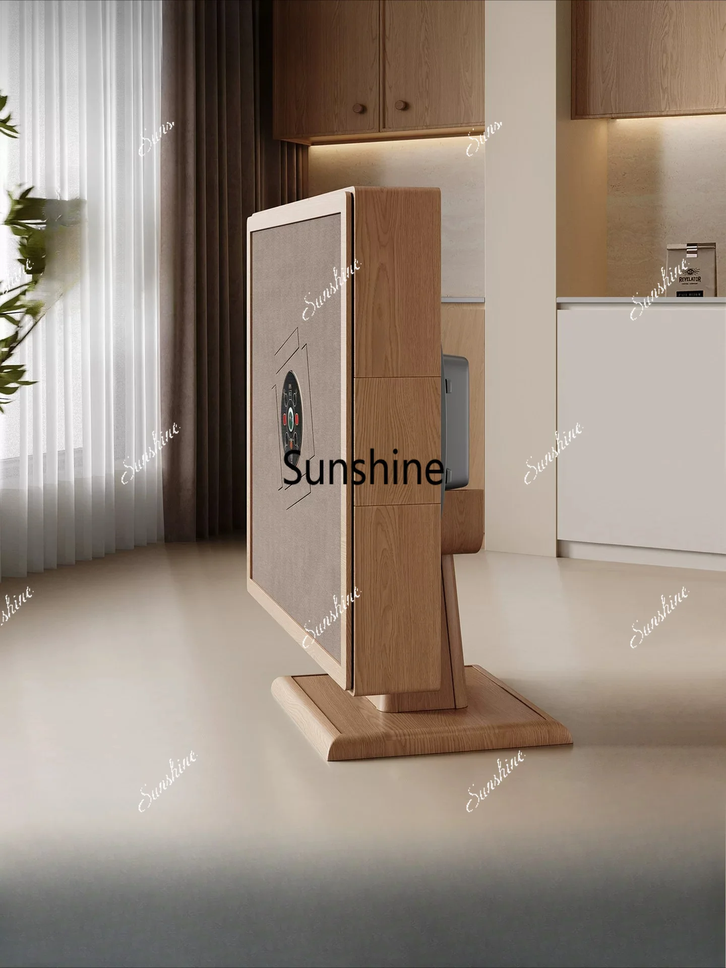 Folding dining table integrated dual-purpose solid wood silent automatic mahjong table