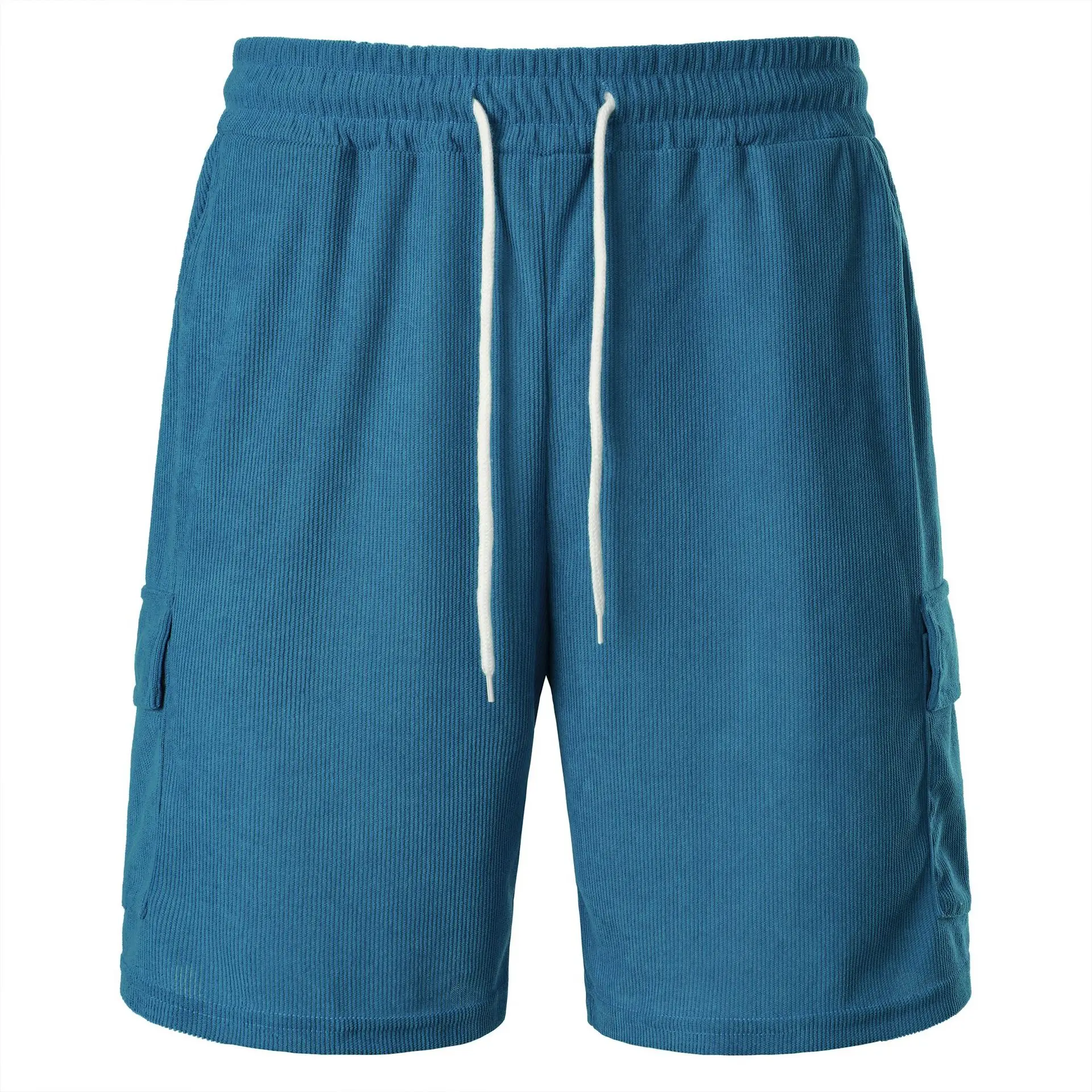 Men's Corduroy Shorts 2024 Summer New American Retro Casual Multi-Pocket Shorts Breathable Short Pants For Daily Outdoor