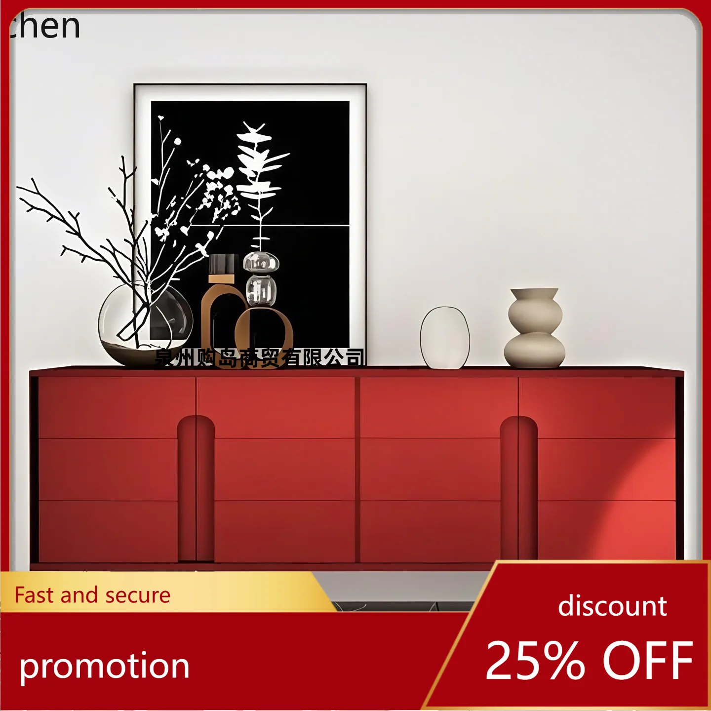 

HXL Minimalist Lacquer Sideboard Wall-Mounted Storage Entryway Cabinet Organizer Decorative Cabinet