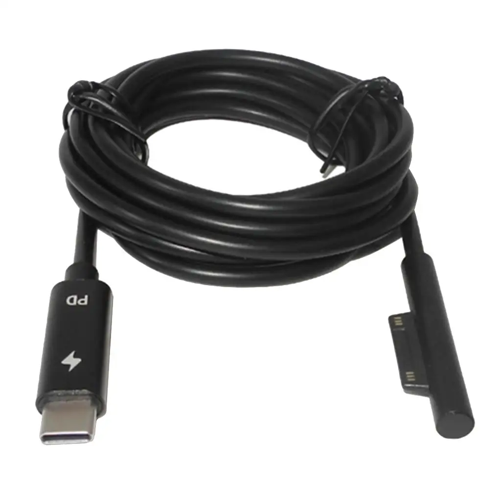 Type-c Adapter Power Connect Cord Laptop PD Charging Cable Notebook Power Supply for Microsoft Surface Pro 3 4 5 6
