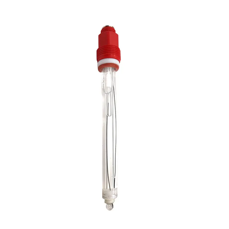 Glass pH electrode sensor probe corrosion resistant with rotary threaded plug head connector customize