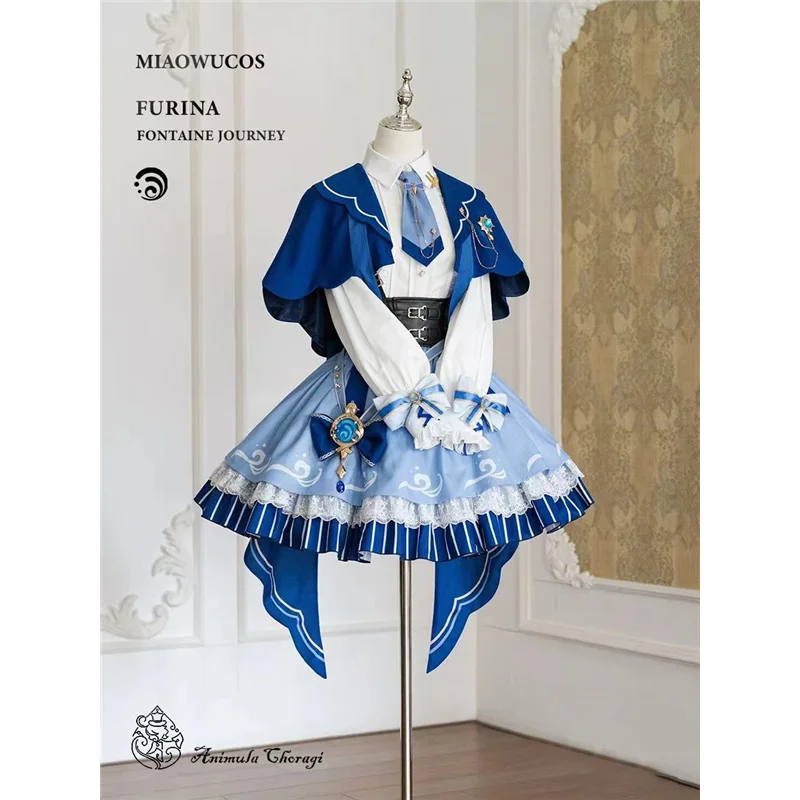 Funingna Cosplay Costume Game Anime Lolita Dress Halloween Original Godly Costume Women's Traditional Chinese Clothing