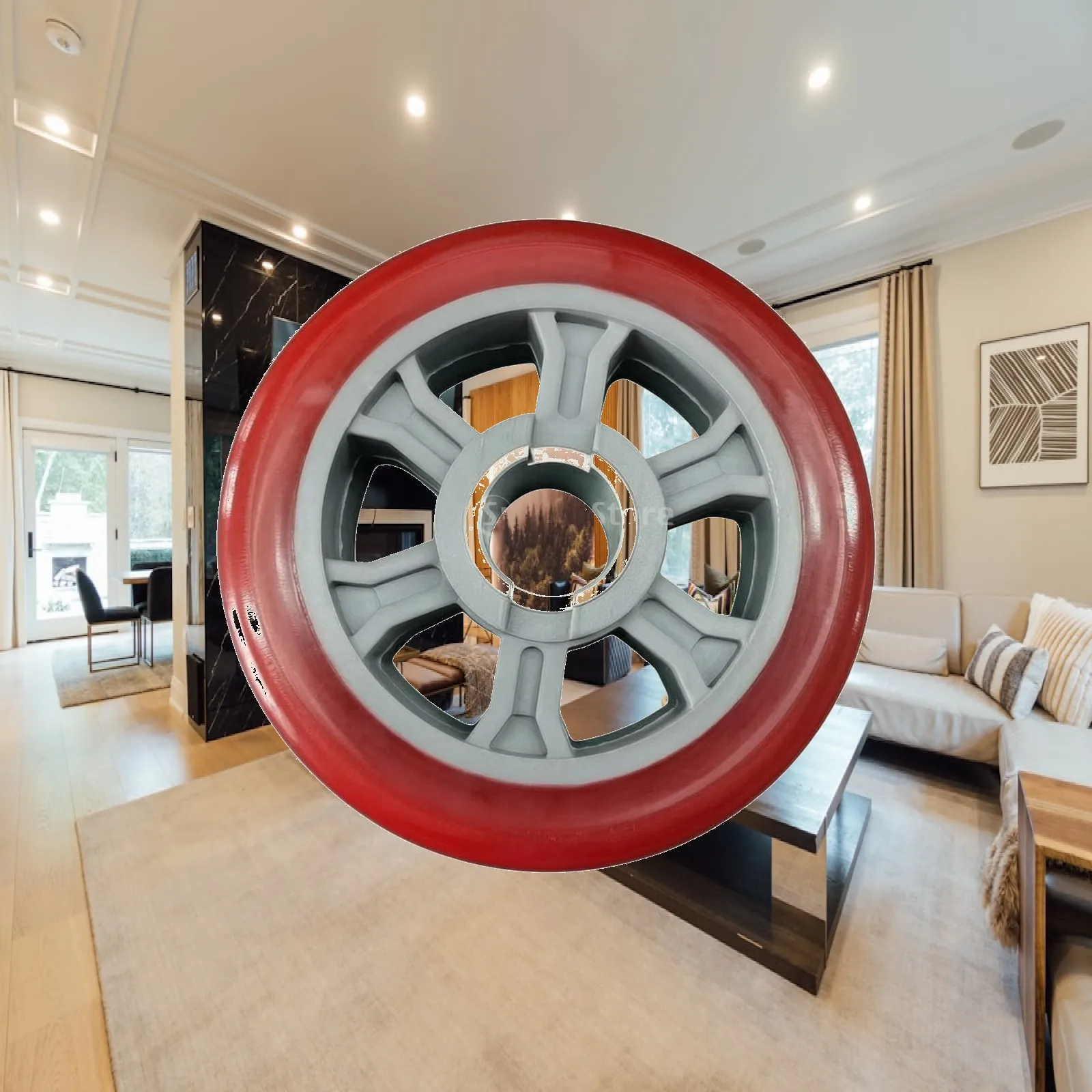 Spoked Hub Gate Wheel for Sliding Gate Drive Unit Replacement in Garden Entry Track System