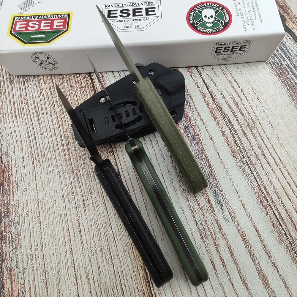ESEE Outdoor Tragbares Mehrzweck-Messer mit Feststehender D2-Klinge und Kydex-Scheide für Dschungel-Erkundung, Camping und Angeln – Detail 6