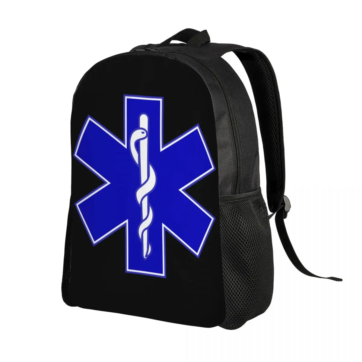 Emt Star Of Life zaino per uomo donna School College studenti Bookbag adatto a borse paramediche per Laptop da 15 pollici