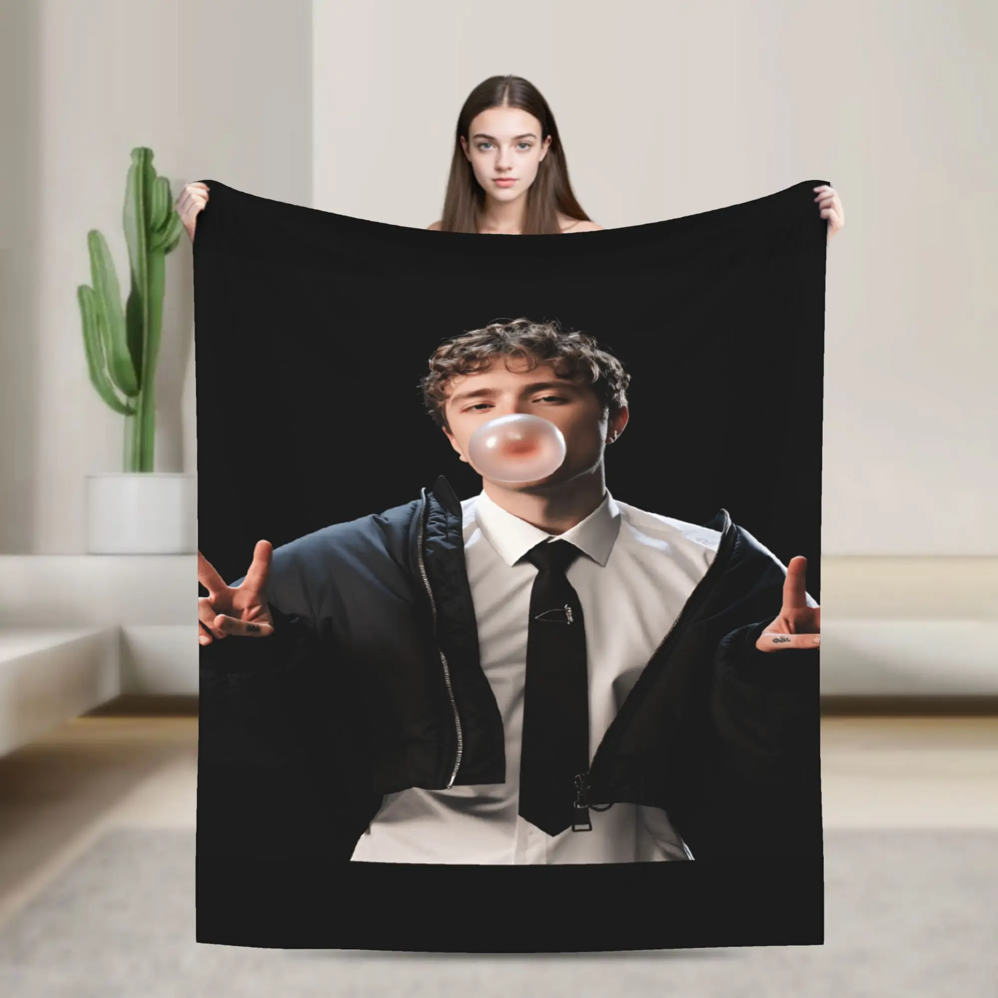 E-Egor Kreed EK Rapper Warm Soft Blankets For Chair Sofa Bed  Funny Bedding Throws Winter Picnic Flannel Bedspread