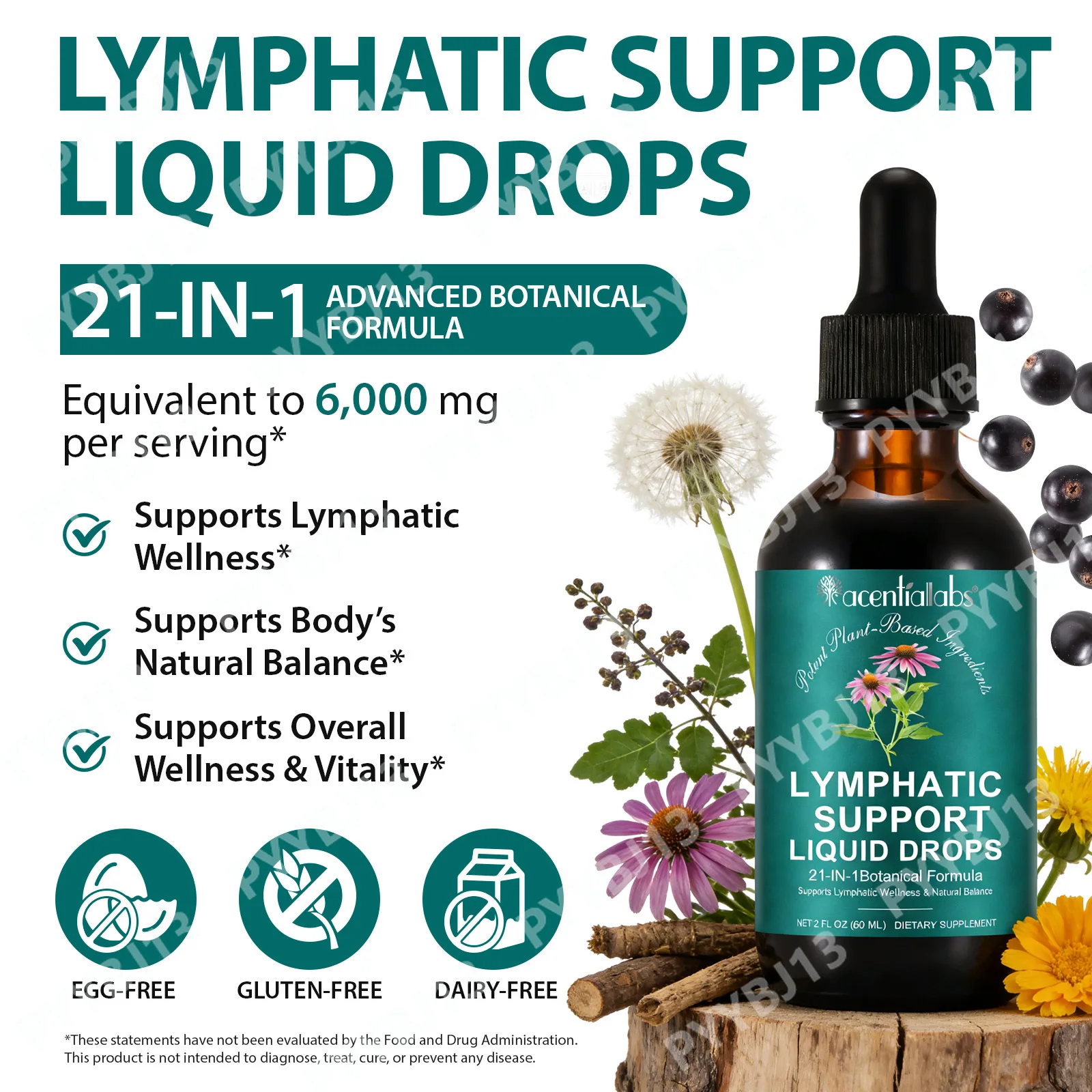 Acentiallabs 21-in-1 Advanced  - огляд і ціна Herbal Wellness Drops