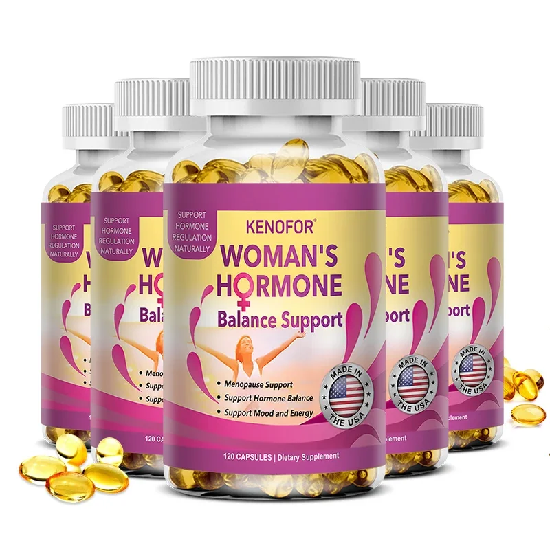 

Kenofor Menopause Supplement for Women - Fights Night Sweats, Hot Flashes, Improves Mood - 120 Capsules, Non-GMO