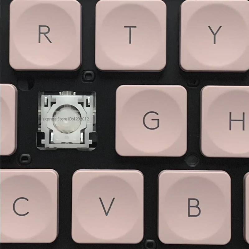 استبدال لوحة المفاتيح مفتاح الكمبيوتر المحمول ومقاطع ل Logitech Craft MX مفاتيح صغيرة الوردي Q W A Z X J K M L E G N M B V غطاء المفاتيح والمفصلي