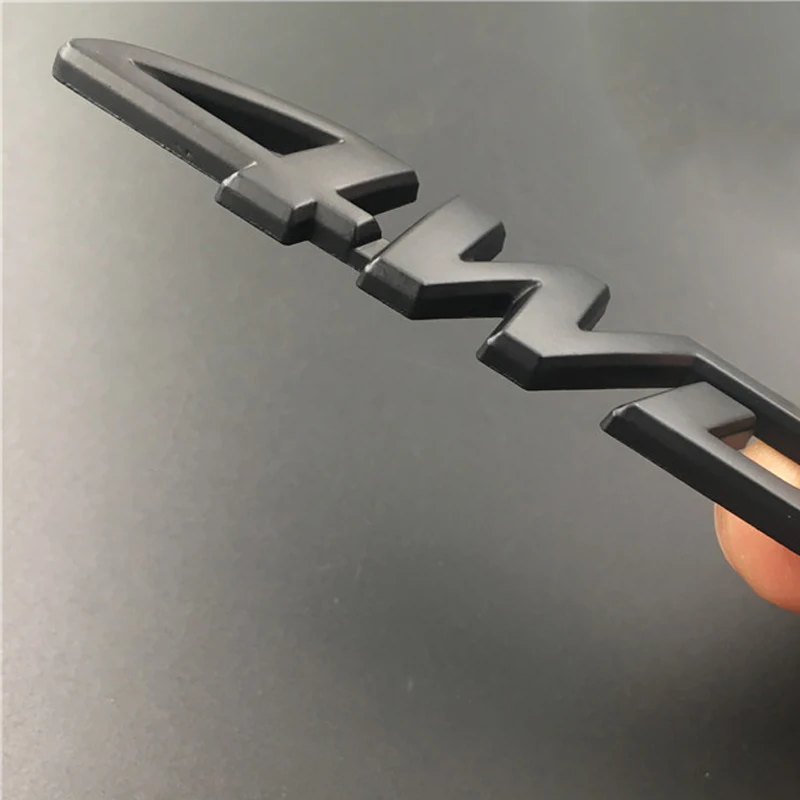 1 قطعة ثلاثية الأبعاد كروم سيارة معدنية رسائل شعار 4WD سيارة درابزين الجانب الخلفي الجذع شعار شارة ملصق الشارات #4