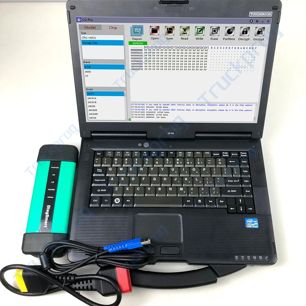 

CF53 Laptop for WEICHAI Sinotruk EOL Truck Scanner Diagnostic Tool Interface OBD For Cororation Vehicles Fault Diagsmart