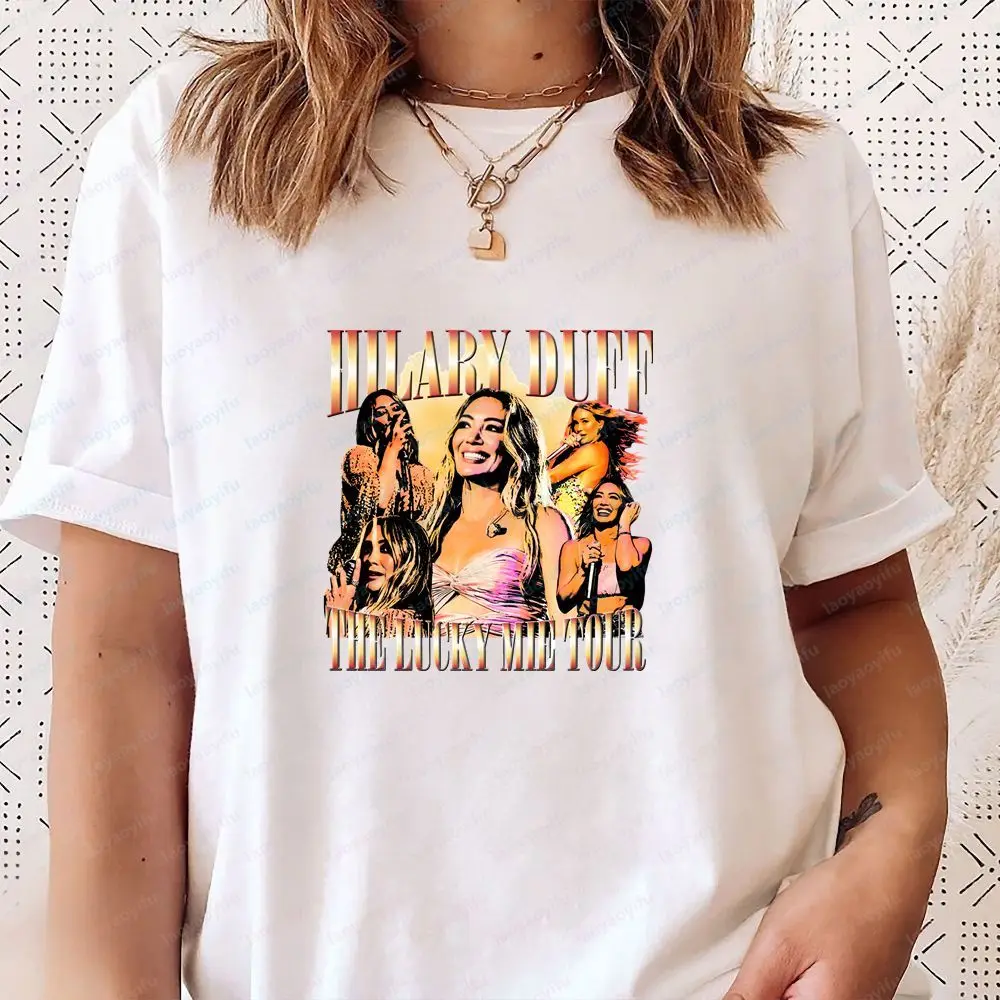 Hilary Duff - Unique Fashion Casual Trendy Multi-Functional Short-Sleeved Round-Neck T-Shirt for Both Men and Women
