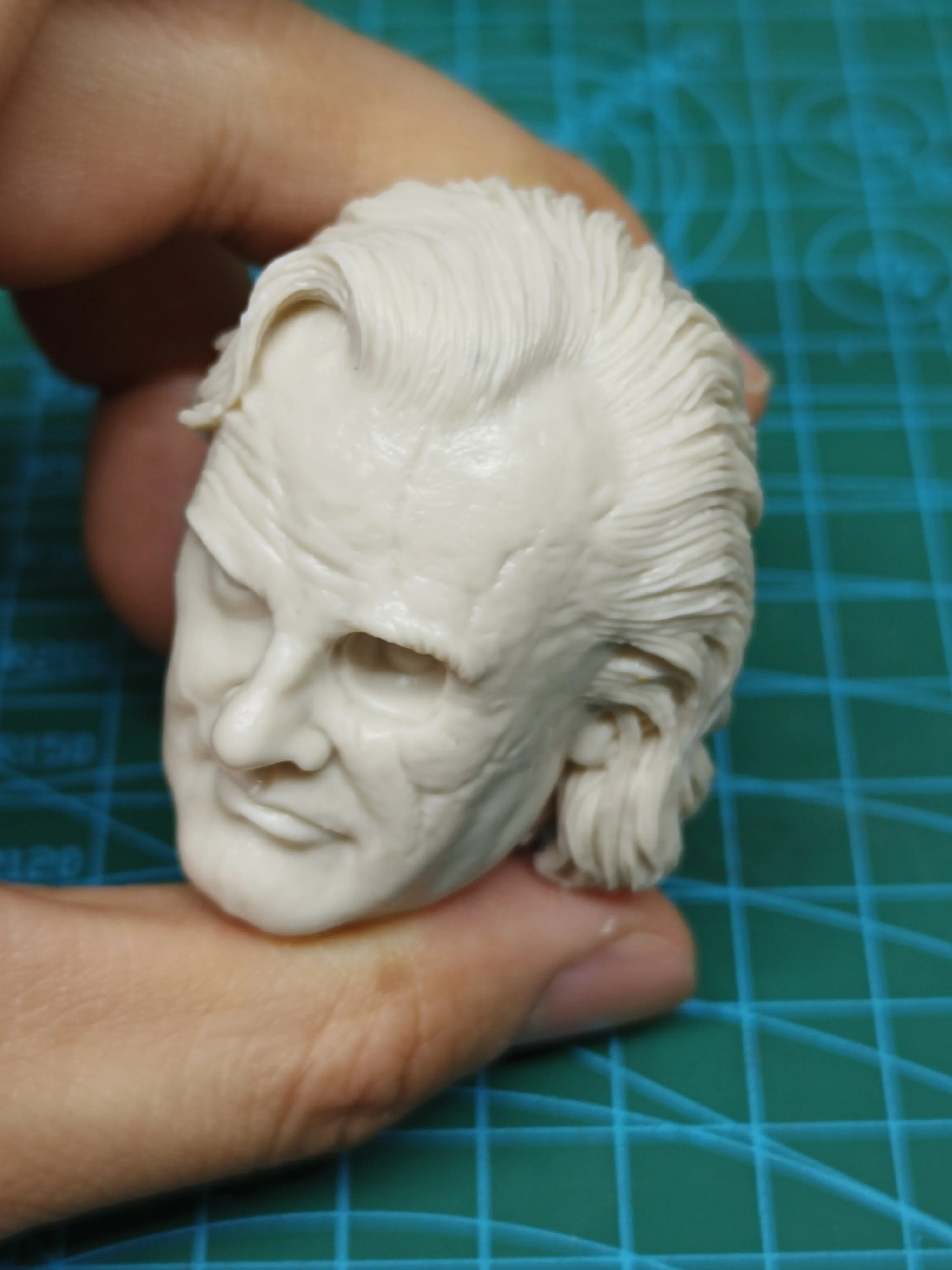 1:6 Cast Resin Figure Puzzle Kit Figure Head (Alasto Moody) Unpainted Sculpted Model (50mm)