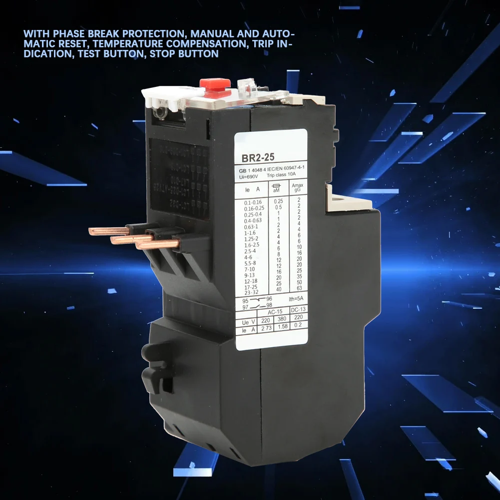 Thermal Overload Relay CPN BR2-25 Electric Thermal Overload Relay 7A-10A Relay