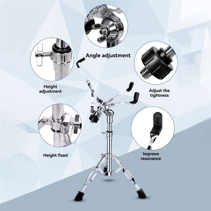 

TURE Multi-Functional Drum Stand For Snare, Steel Tongue, And Dumb Drums With Stick Holder
