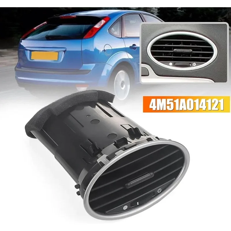 For Ford Focus MK2 2005-2013 4M51-A014L21-AD Front Dash Center Air Conditioning Outlet Vent Grille Assy 4M51A014L21AD