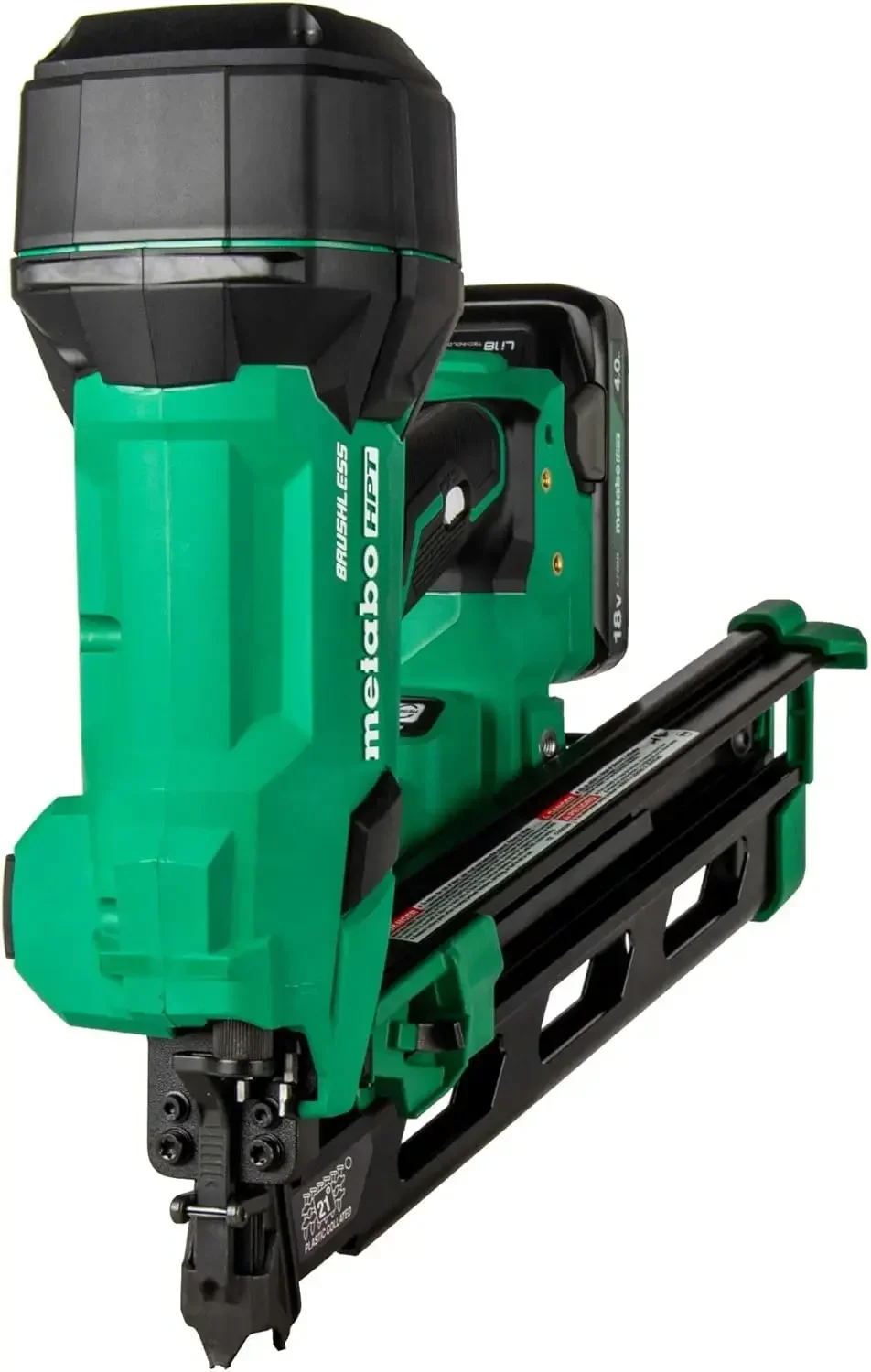 أداة تثبيت لاسلكية، 18 فولت - 4.0 أمبير، متعددة فولت ™ ، 21 درجة، 3-1/2 بوصة مسامير شريطية، NR1890DRA #4