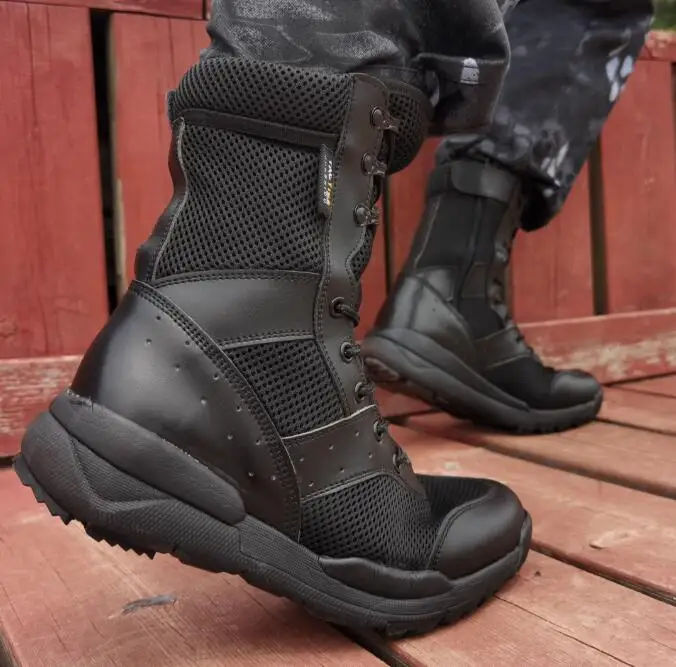 أحذية المشي لمسافات طويلة تنفس رجالي عالية أعلى أحذية تسلق الجبال في الهواء الطلق أحذية خفيفة الوزن 38-46