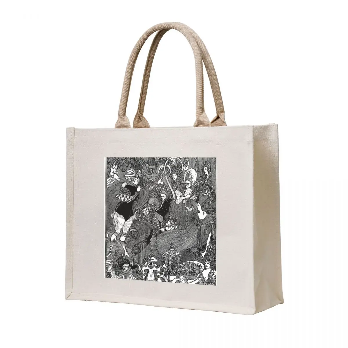 

The Cave of Spleen, 1896 - Aubrey Beardsley Tote Bag Women's shopper shopping bag Fabric bag tote bags aesthetic