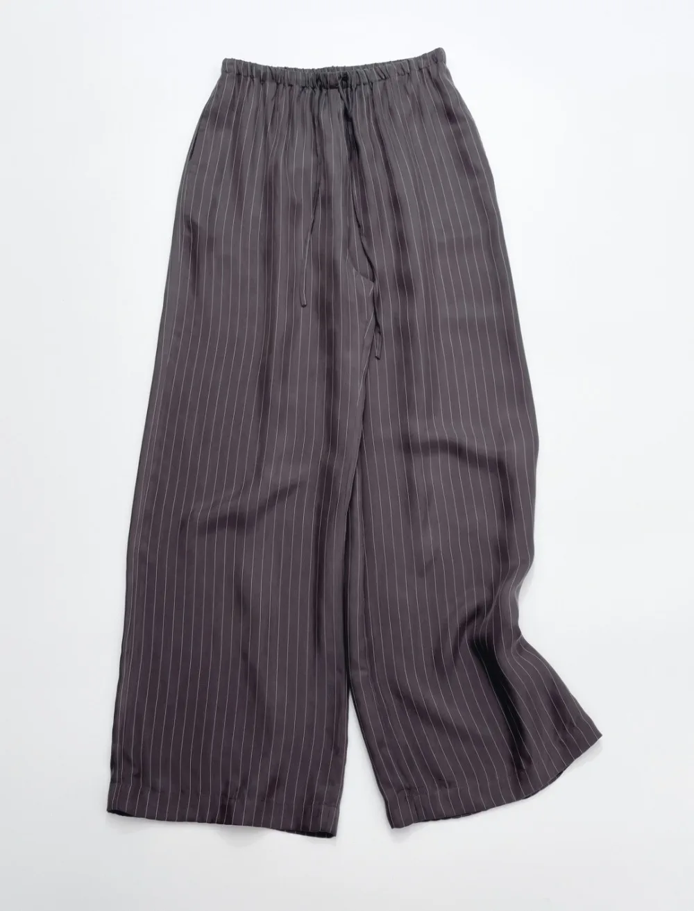 

Cupro Yarn Smooth Elastic Waist Casual Trousers Women Pants