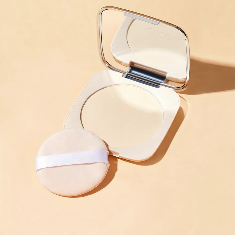GECOMO Face Setting Pressed Powder Matte Makeup Oil Control Long Lasting Concealer Foundation Natural Tone Beauty Cosmetic Item