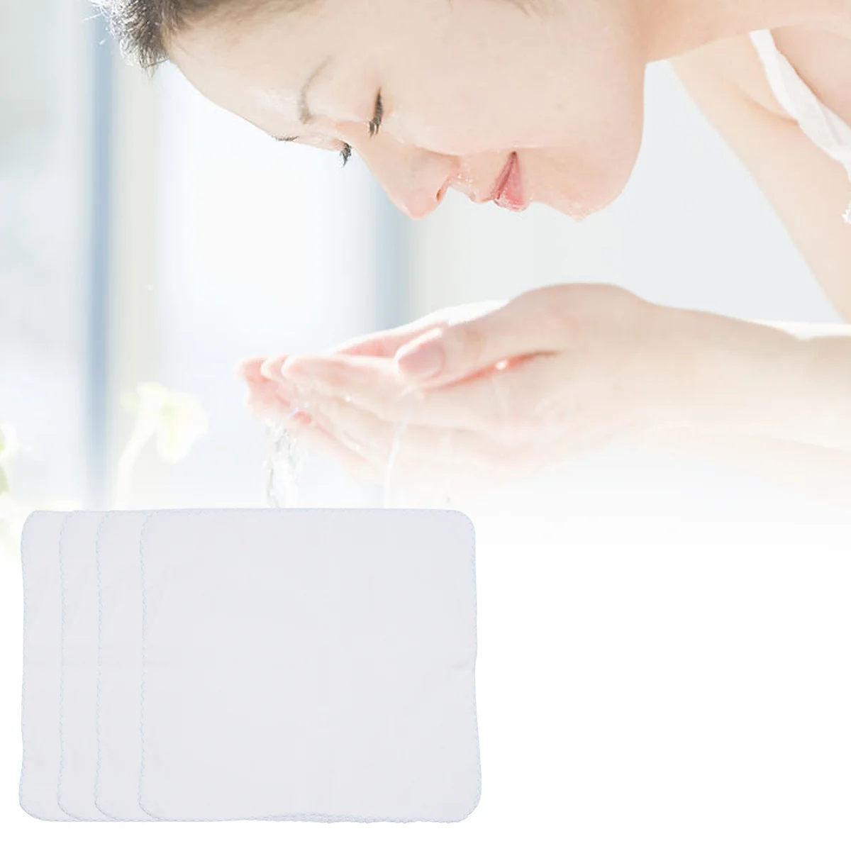 10Pcs Cotton Saliva Towels Breathable Soft Double Layer Handkerchief Baby Feeding Nursing Makeup Remover Baby Feeding Towel