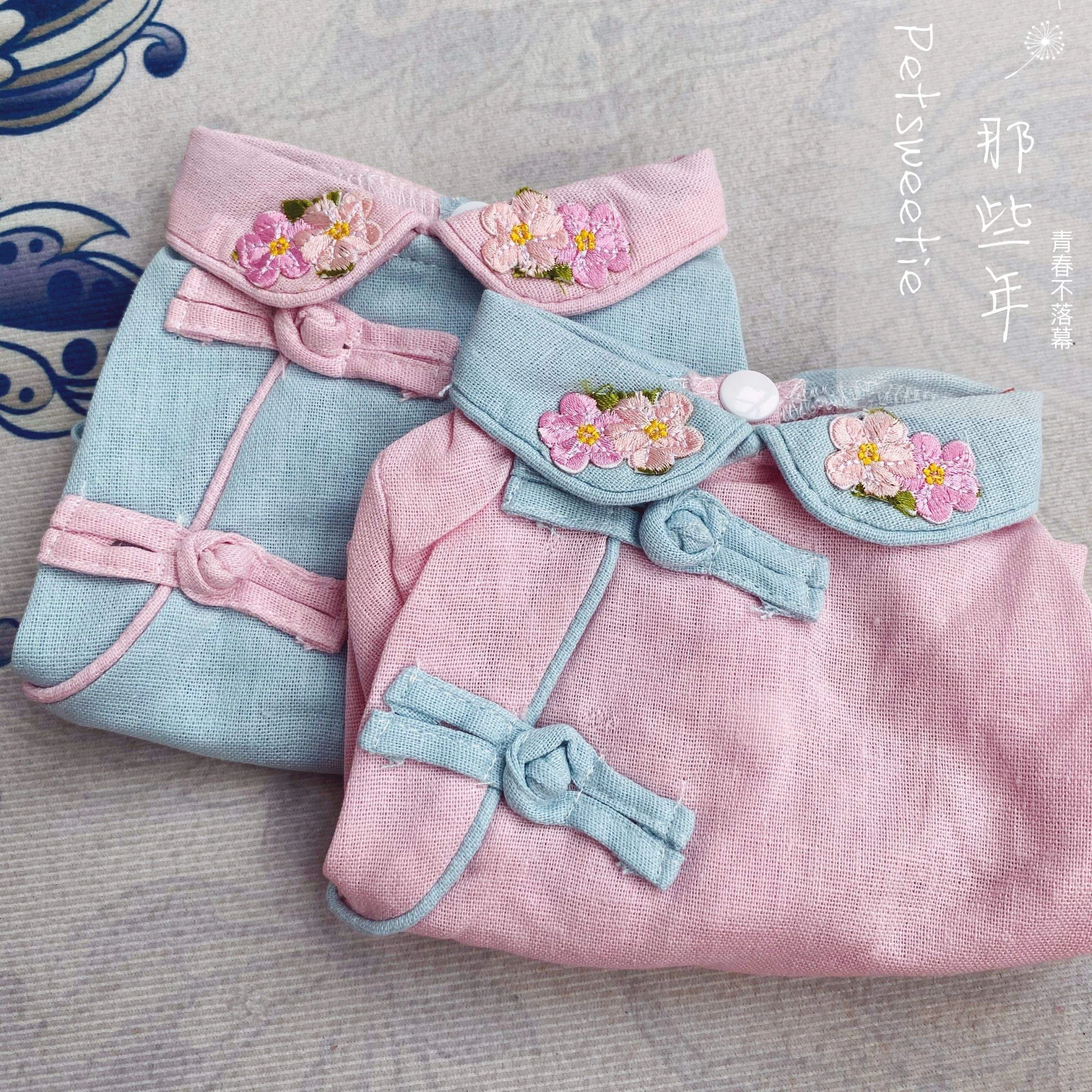 Qipao Pet Clothing Dog Clothing Spring and Autumn Chinese Style Tang Suit Han Suit