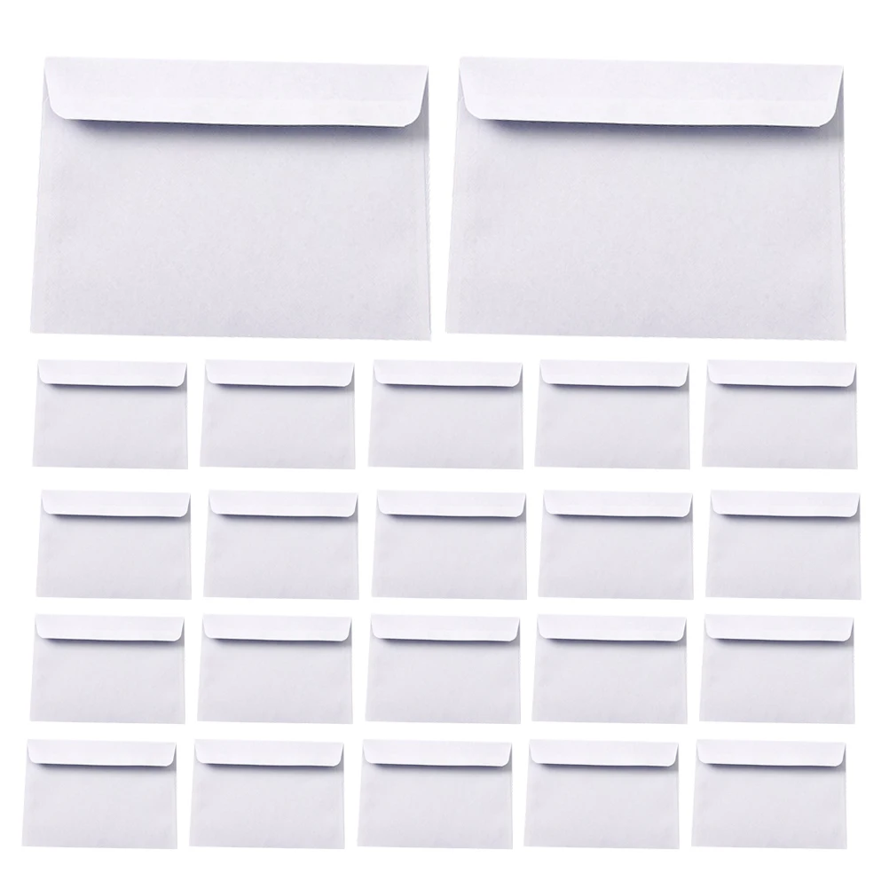 

100 Pcs Confidentiality Pattern Envelopes White Business Legal Size Document Storage Travel Use Long Lasting Material Self