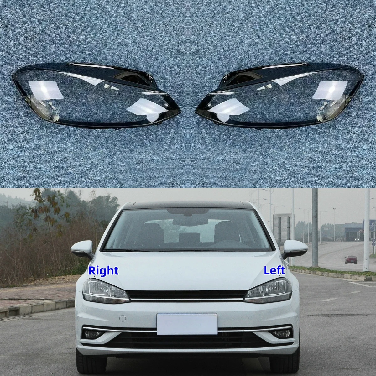 

Для Volkswagen VW Golf 7,5 2018 2019 2020 автомобильные фары, крышка объектива, стеклянный корпус, маски, фары, прозрачный абажур, лампа