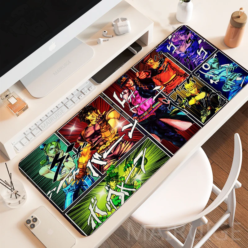 JoJo's Bizarre Adventure Large Mousepads PC Gamer Gaming Accessories MousePad Anime Carpets DeskMat Keyboard Mouse Pad Play Mats