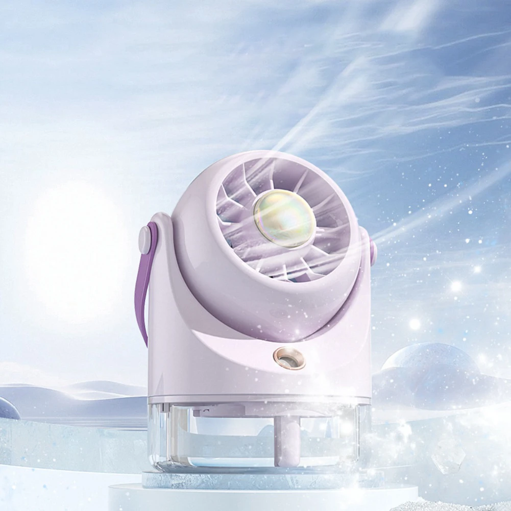 Air Cooler Humidity Spray Fan 100ml Portable Mini Table Cooling Fan With Battery Mini Fan Desktop Fan Small Household Fan