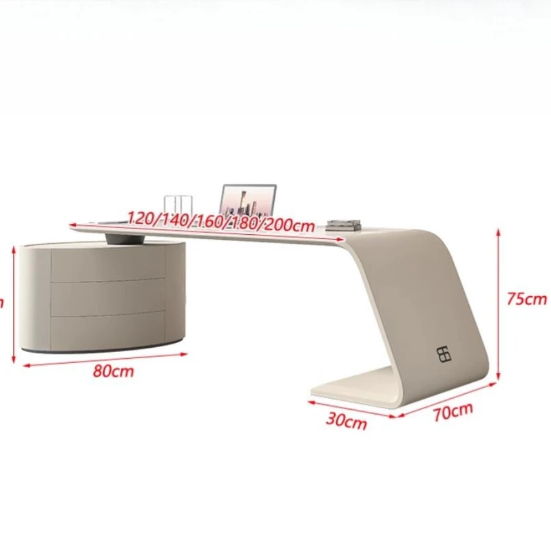 Table de répétition italienne Bureau moderne lumière luxe en forme de L Bureau Design minimaliste meubles de maison Bureau XYOD