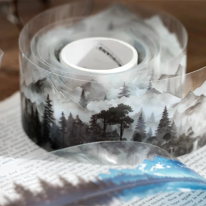 

6Style 1Roll/pack Natural Healing Series PET Tape DIY Handmade Album Scrapbooking Decorative Paper Supplies