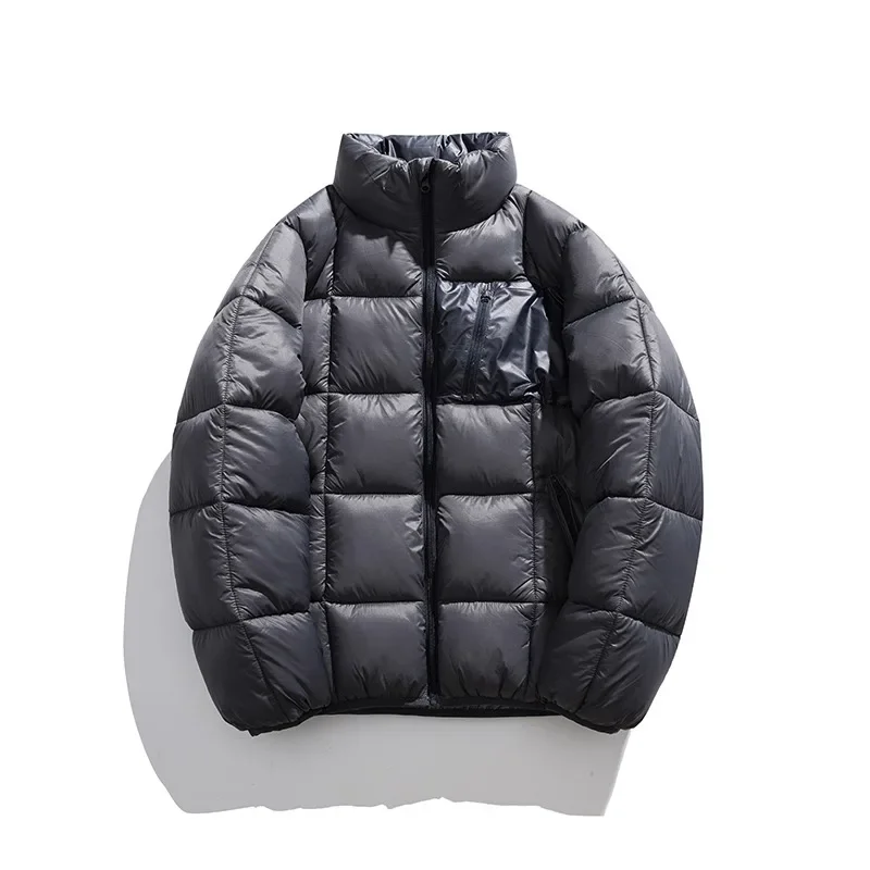 Winterjassen Voor Heren Winddicht Opstaande Kraag Casual Losse Puffer Jas Man Dikker Warm Rooster Jassen Mannelijke Outdoor Streetwear