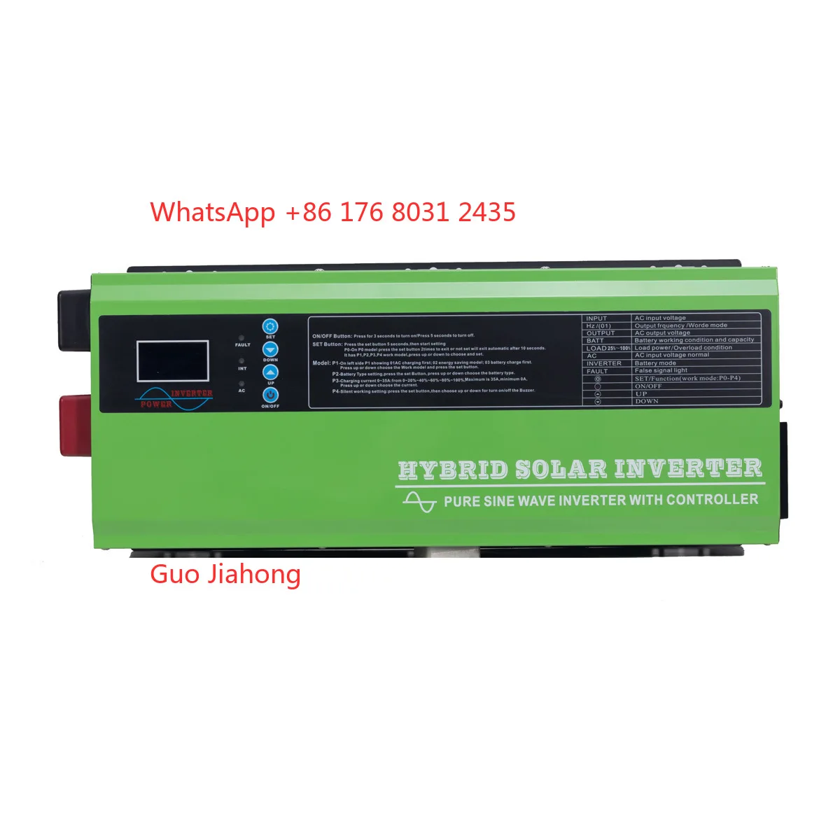 

5kw Low Frequency Off-Grid Solar Inverter Hybrid Pure Sine Wave MPPT Inverter Built in 100A Solar Charger