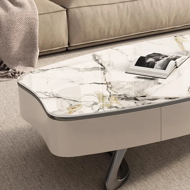 Italian Simple Coffee Table Delicacy Unique Modern Beauty Coffee Table European Portable Nordic Terrace Meubles Trendy Furniture