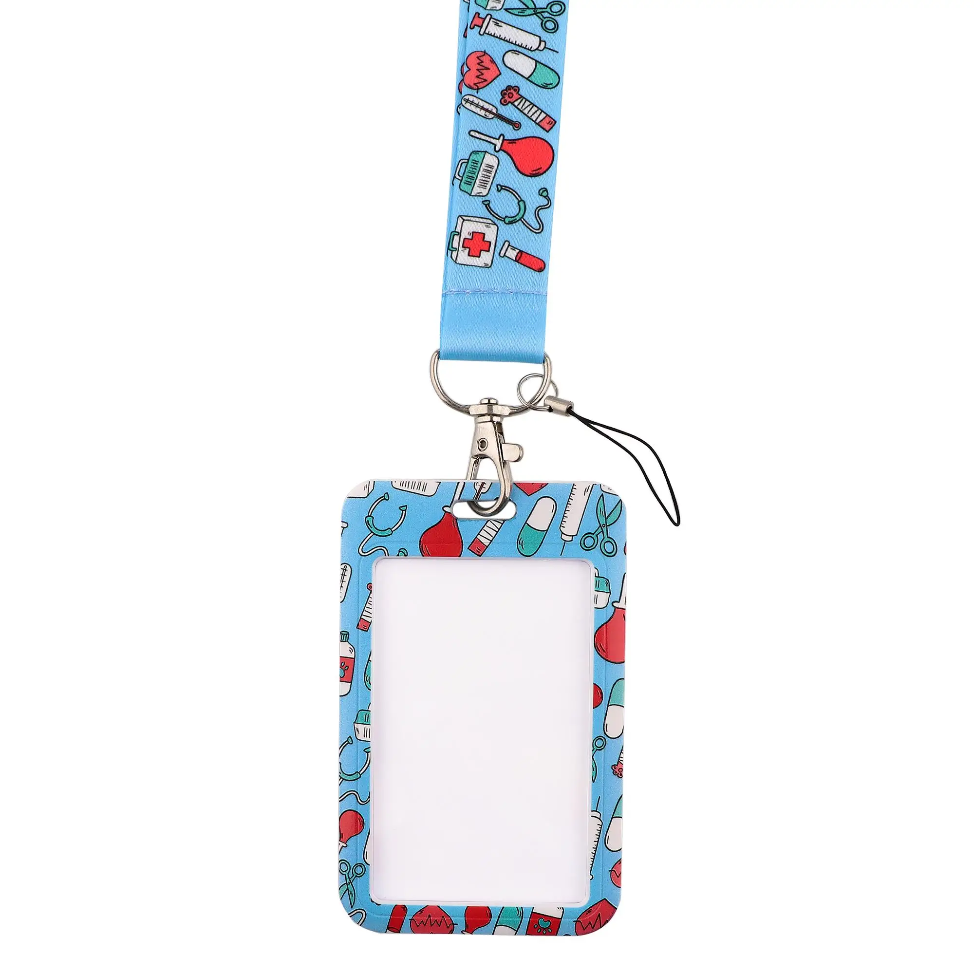 حافظة بطاقات الهوية للطبيب والممرضات وحزام للرقبة وحامل شارة وحبل معلق بحبل طبي #4