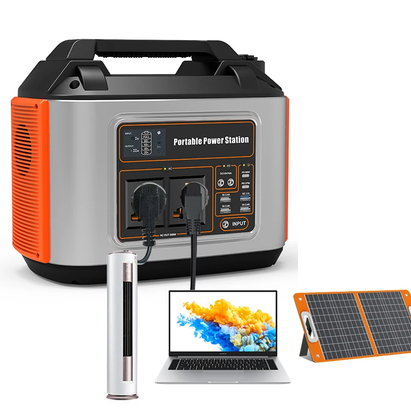 

Portable Rechargeable Outdoor Power Supply 500 Watt Portable Power Station Energy Storage Battery For Fishing Camping