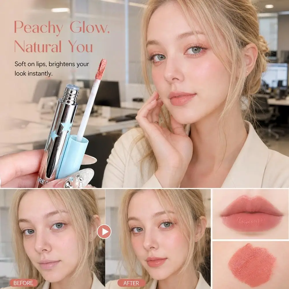 Matte Velvet Lip Mud Punk Green Pink Lipstick Mousse Lip Tint Long Lasting Smoky Green Stage Makeup