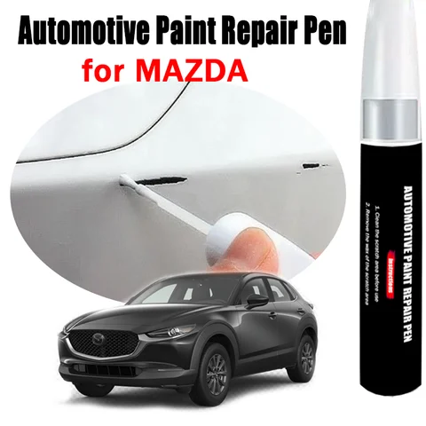 Black Automotive Paint Repair Pen for MAZDA CX3 CX5 CX9 CX30 CX50 CX60 CX90 Touch-Up Pen Scratch Remover Car Paint Care Accessories