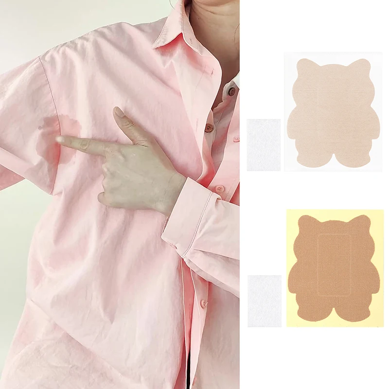 5/10Pcs Bear Armpit Sweat Pads Cotton Wick Disposable Underarm Sweat-absorbing Stickers Breathable Invisible Sweatproof