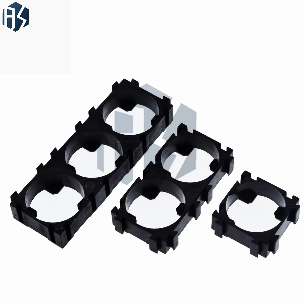 البلاستيك 1 2 3 خلية 18650 حامل البطارية قوس بطاريات أسطوانية حزمة تركيبات مكافحة الاهتزاز صندوق تخزين من الألومنيوم DIY بها بنفسك #5