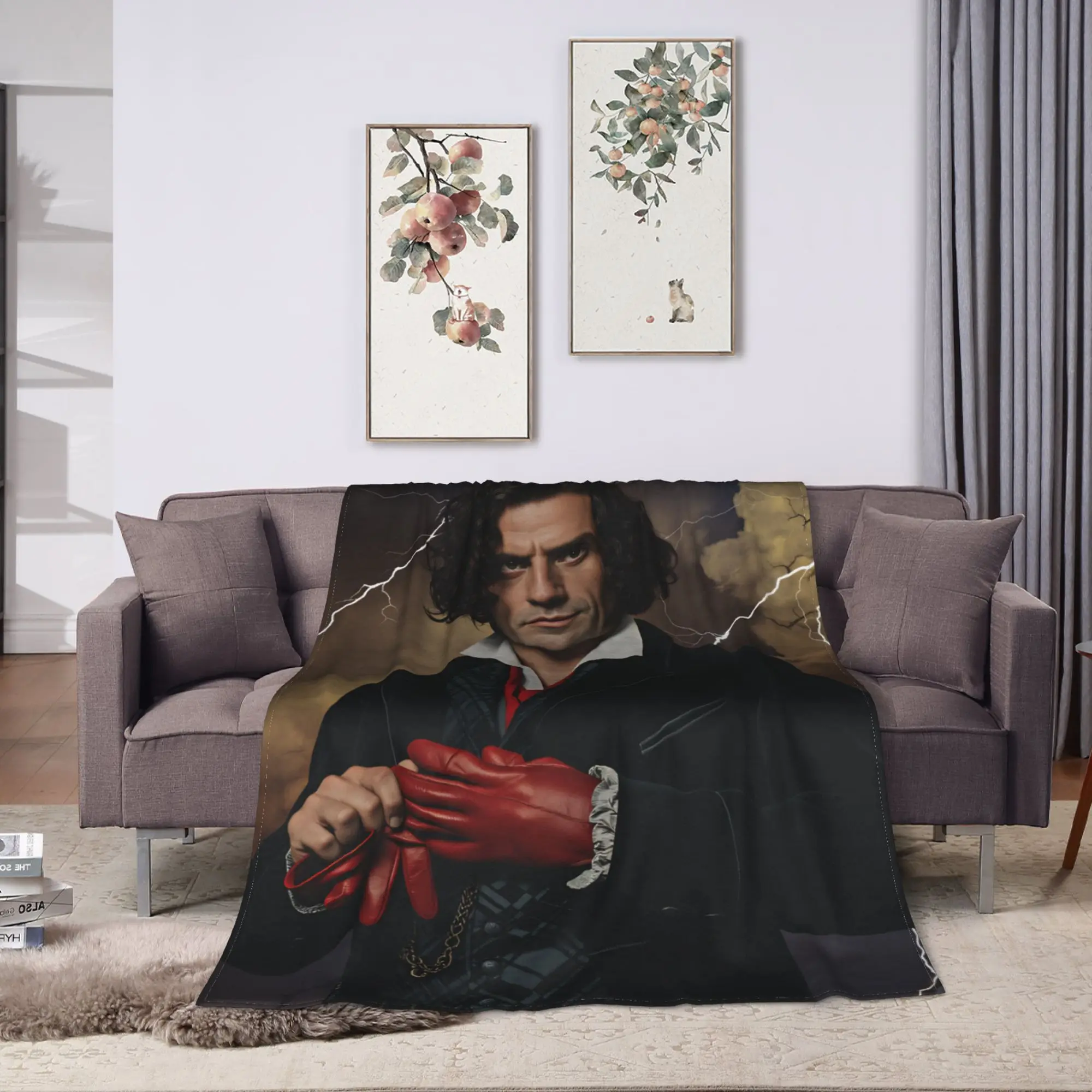 فرانكنشتاين فيلم 2025 الفانيلا بطانية سوبر الدافئة رمي بطانية لغرفة النوم ديكور الشارع الاتجاه المفرش أريكة غطاء سرير #2