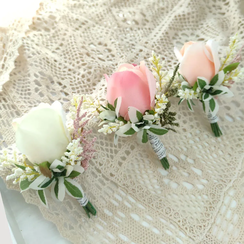 6Pcs Boutonniere We…