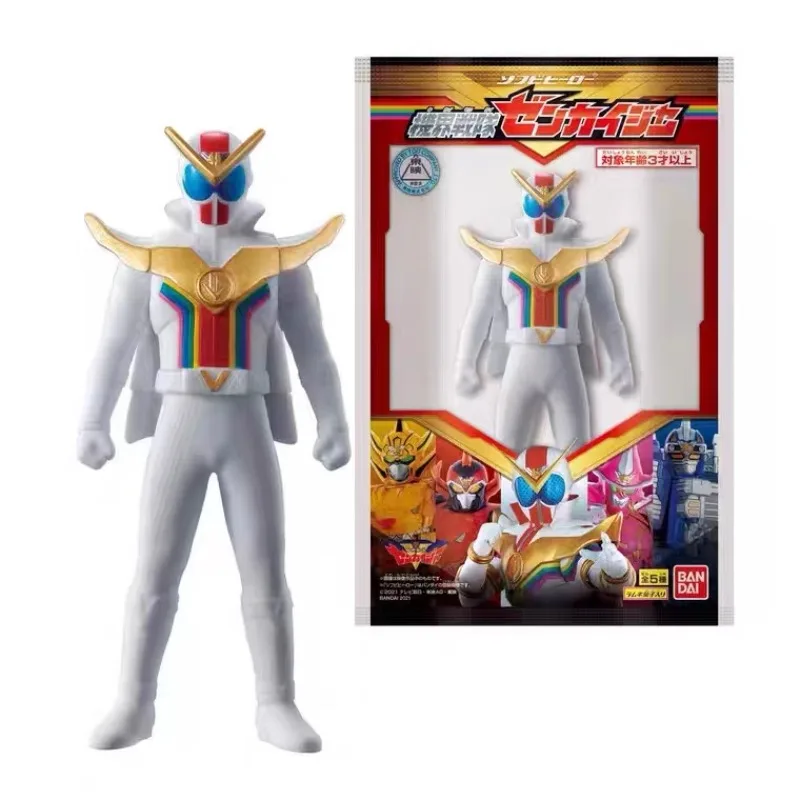 Bandai Kikai Sentai Zenkaiger pembuka makanan dan bermain plastik lembut Caesar Action figure mainan anak-anak hadiah ulang tahun