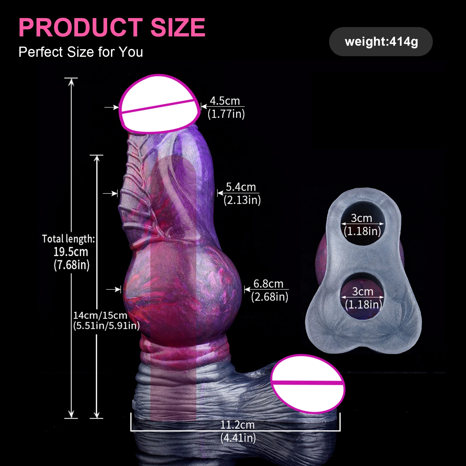 Penis Sleeve Cock Sleeve Penis Extender Stronger Erection Enhancement Delay Ejaculation Wearable  Silicone Dog NNSX-PT5149