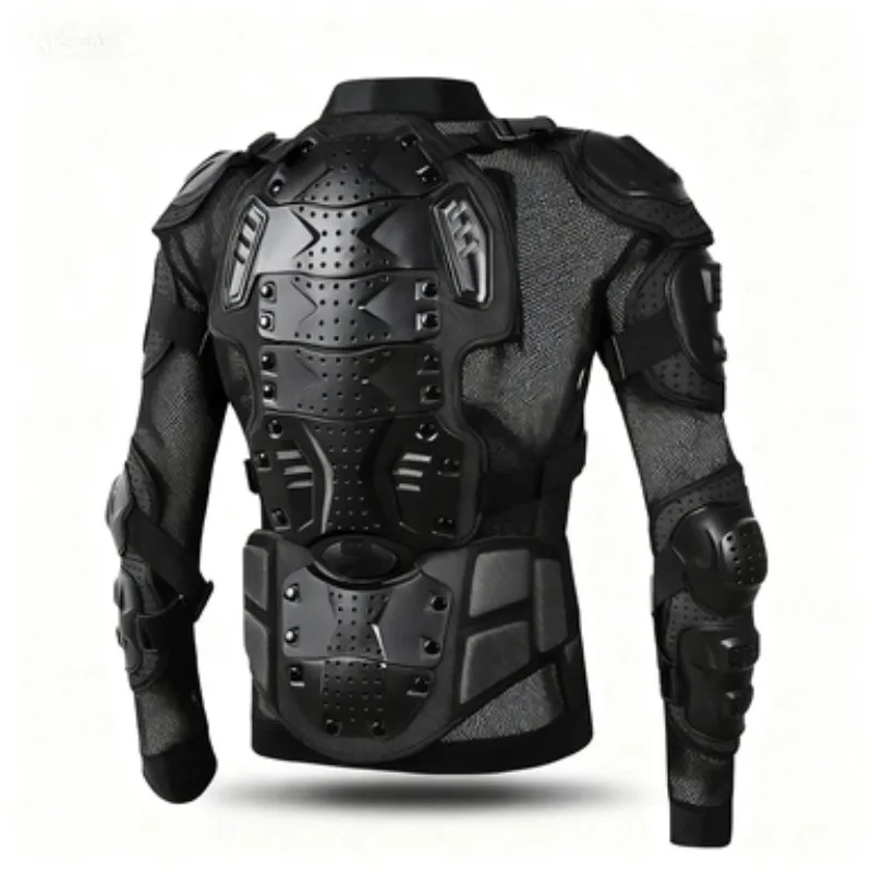 مجموعة كاملة من معدات الحماية للدراجات النارية: سترة مدرعة للركوب مع حماية للصدر ومقاومة للصدمات ودعم الخصر #2