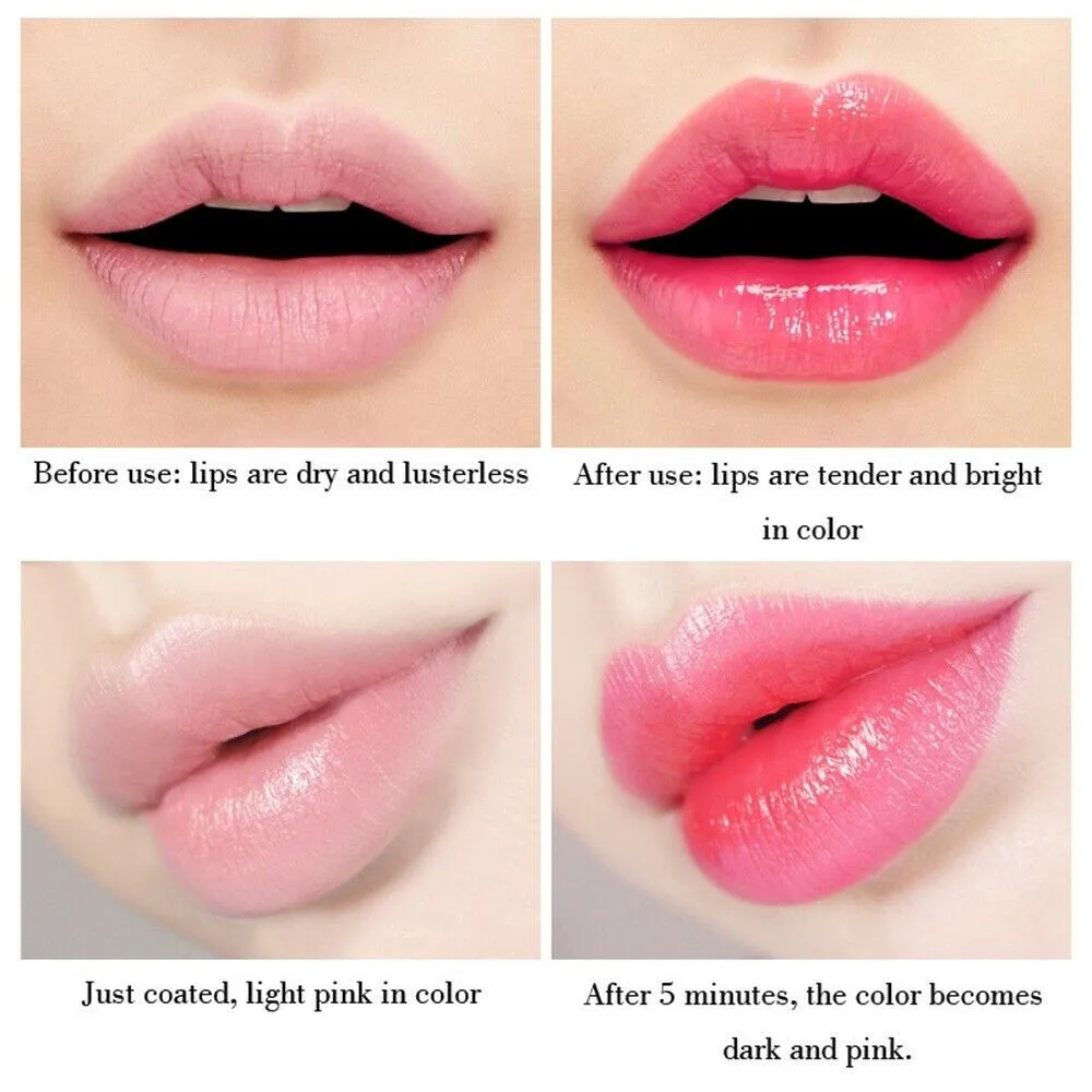 1 Pcs Aloe Vera Magic Lip Balm Color Change Natural Moisture Lipstick Temperature Nutritious Safe Ingredients Care Makeup Lips