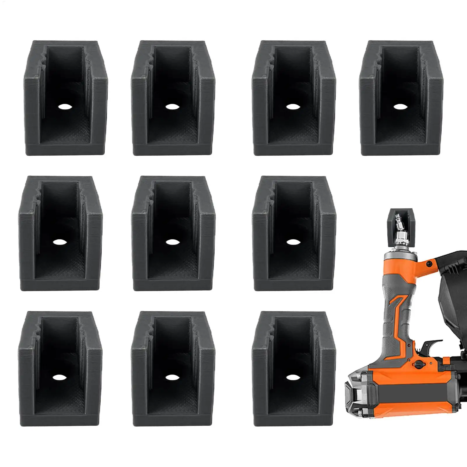 Tool Rack Wall Mount 10 Pieces Space-Saving Hanger Pneumatic Tool Wall Mount For Workshop & Auto Repair