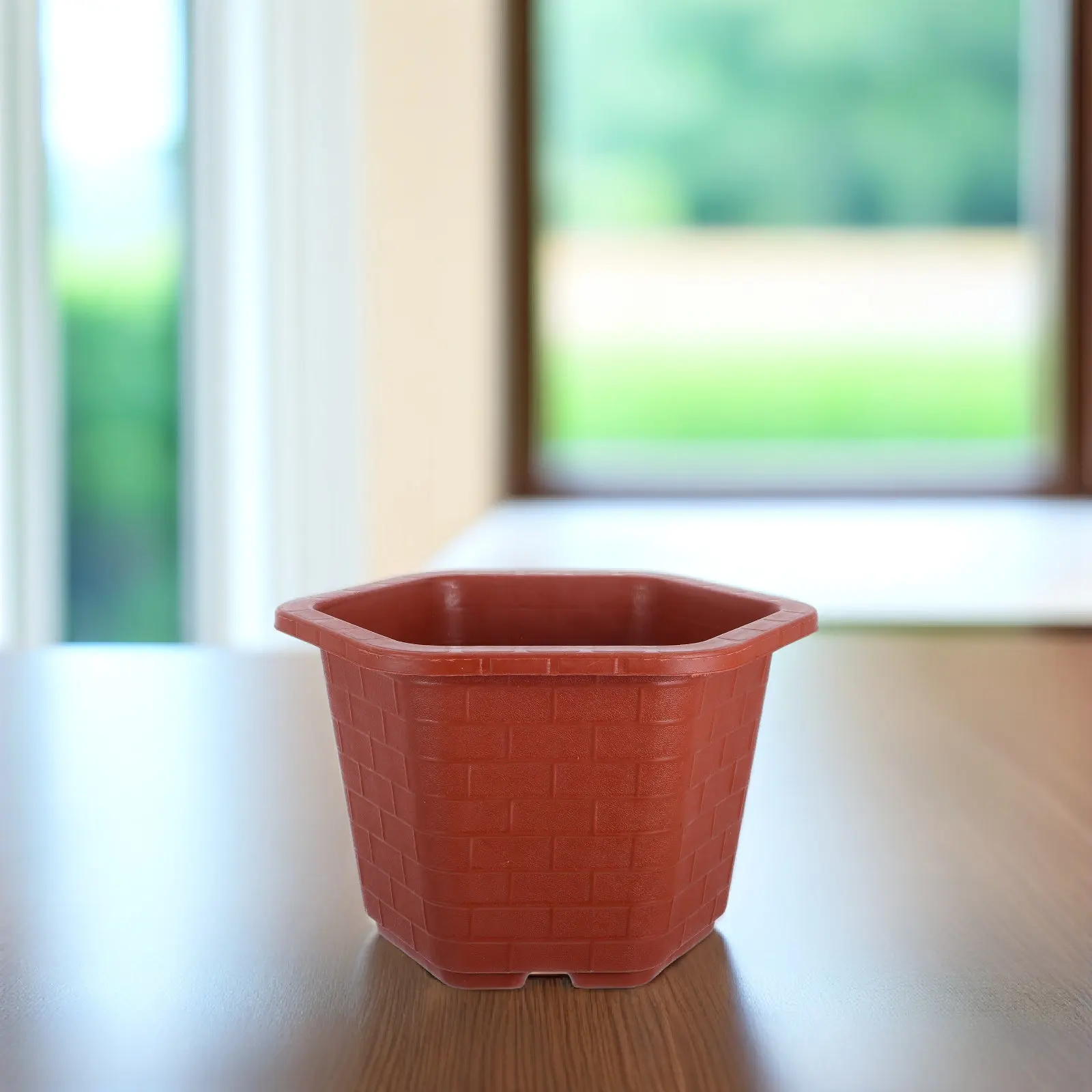 Hexagon Planter Plastic Flower Plant Nursery Pot Seedling Indoor Outdoor Garden Hexagonal Flower Pot Bonsai Tree Kit